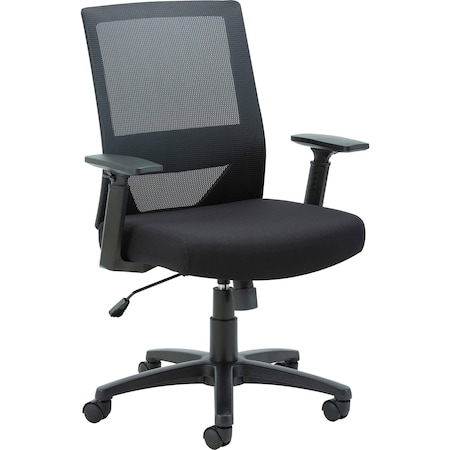 Lorell SOHO Mesh Mid-Back Task Chair, Gray LLR41840